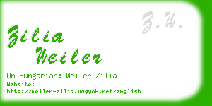 zilia weiler business card